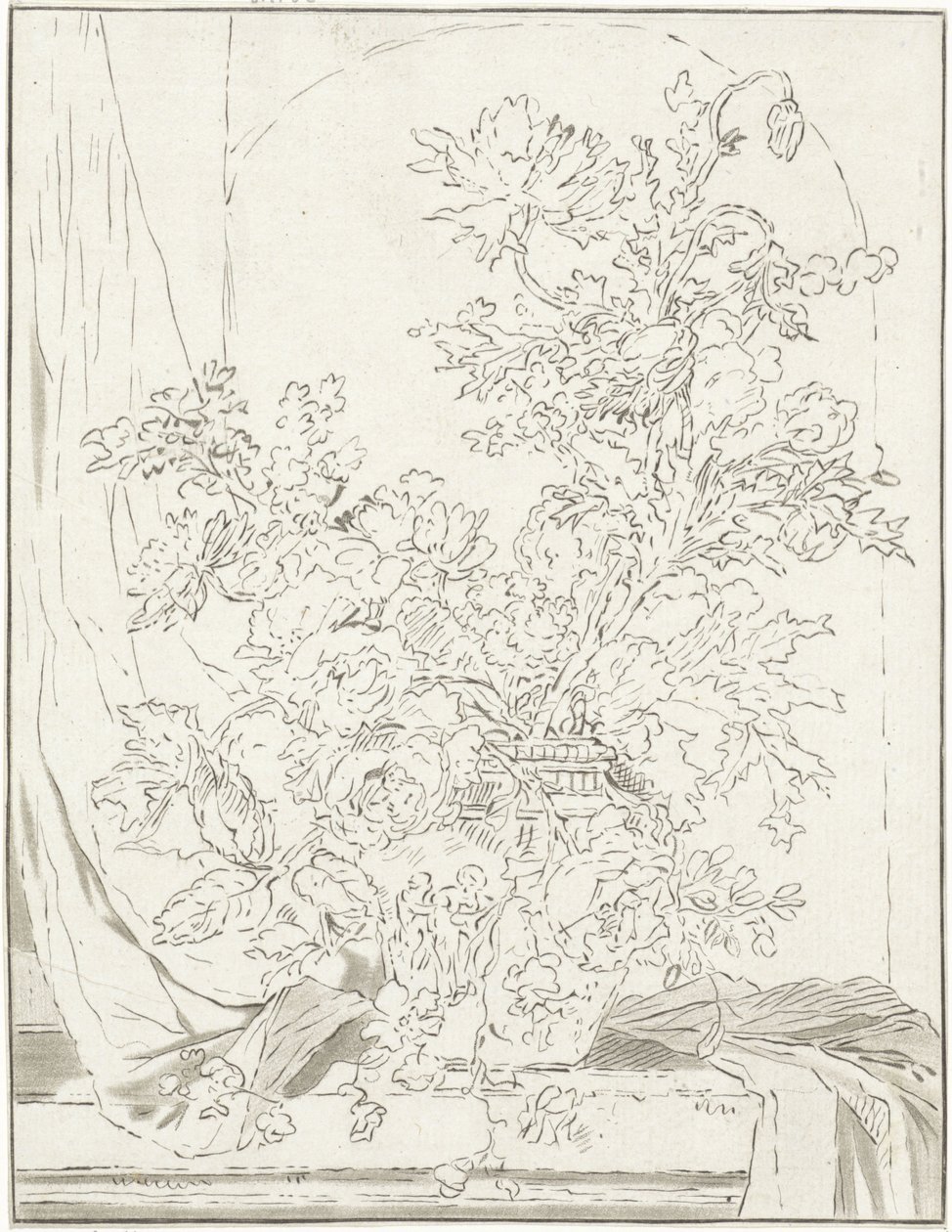 Vaso com flores para um nicho de Bernhard Schreuder