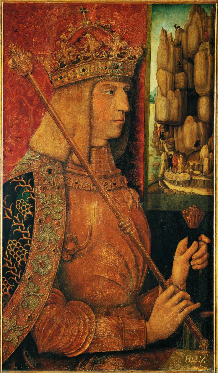 Imperador Maximiliano I (pintura sobre madeira) de Bernhard Strigel