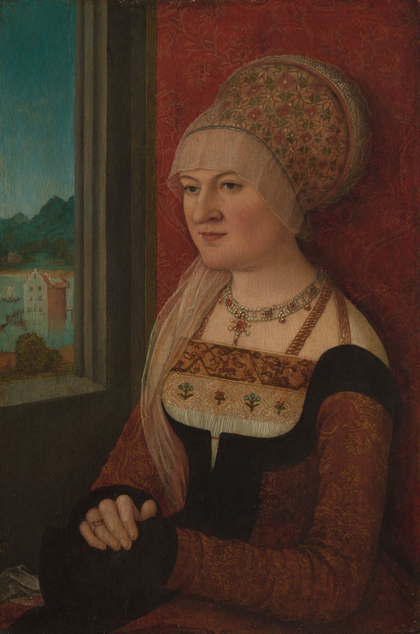 Retrato de mulher, c.1510-15 (óleo sobre tília) de Bernhard Strigel