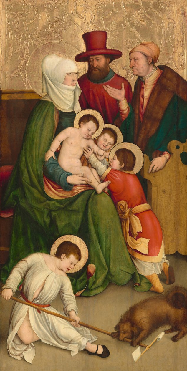 Santa Maria Cleofas e sua família de Bernhard Strigel