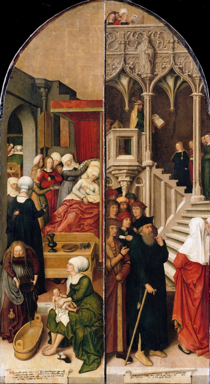 As asas do altar de Schussenried, século XVI de Bernhard Strigel