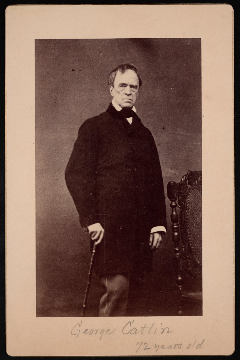 Retrato de George Catlin 1796-1872, por volta de 1867. de Bernheim