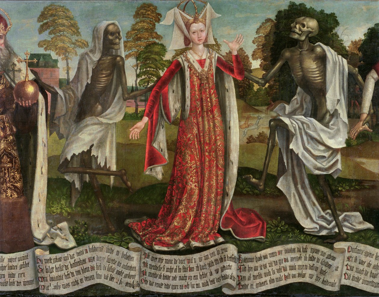 Danse Macabre: Imperatriz (detalhe) (ver 197686, 197687) de Bernt Notke