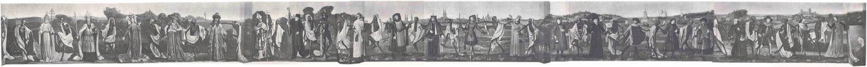 Danse Macabre de Lübeck antes era foto, 1463 de Bernt Notke