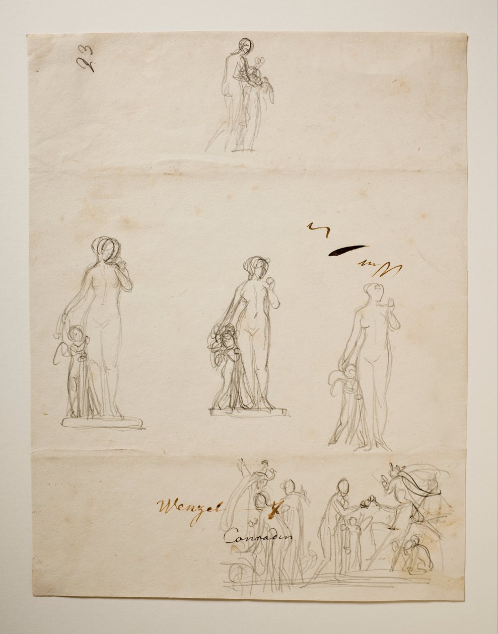 Paris e as três deusas. Vênus e Cupido de Bertel Thorvaldsen