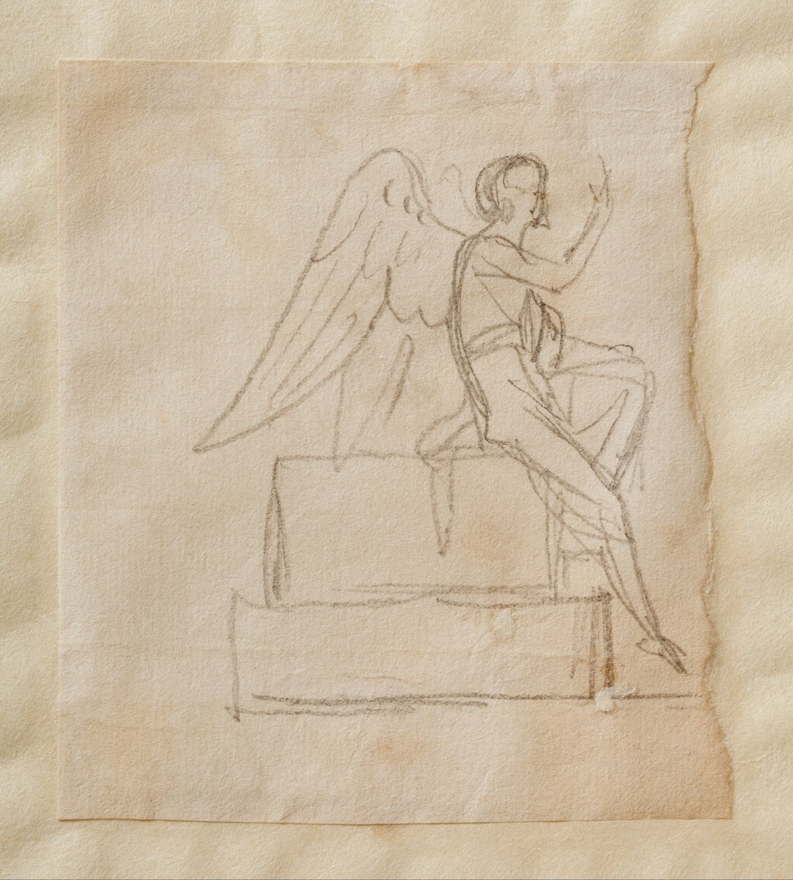 O Anjo no Sarcófago de Cristo de Bertel Thorvaldsen