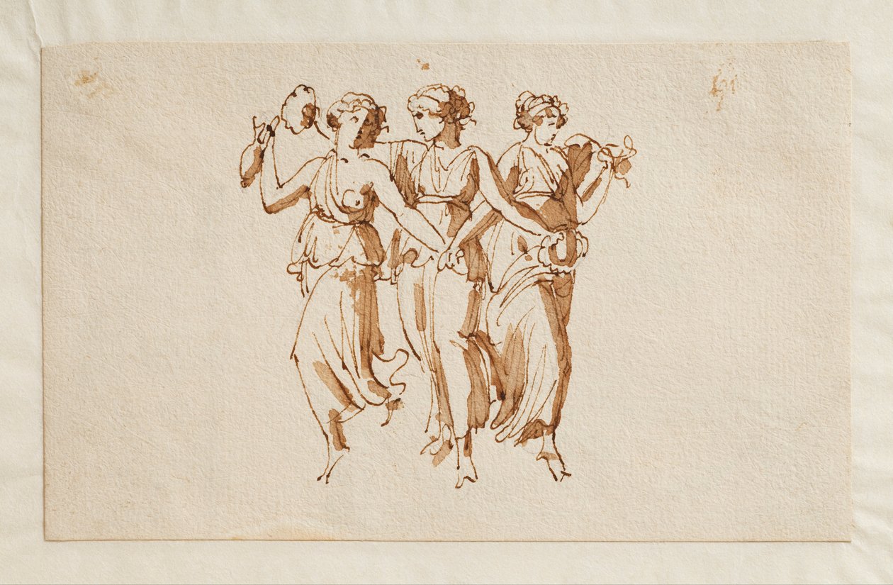 Três Bacantes da Dança de Bertel Thorvaldsen
