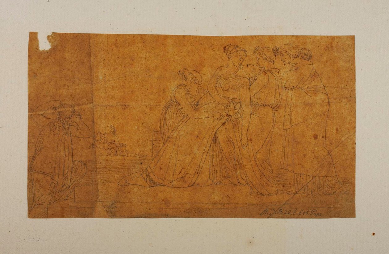 Andromache ohnmächtig beim Anblick von Hektors Leiche de Bertel Thorvaldsen