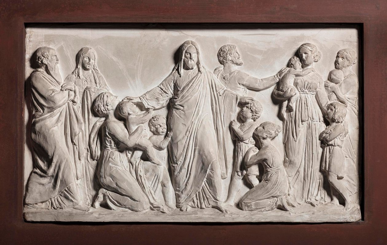 Cristo a abençoar as crianças de Bertel Thorvaldsen