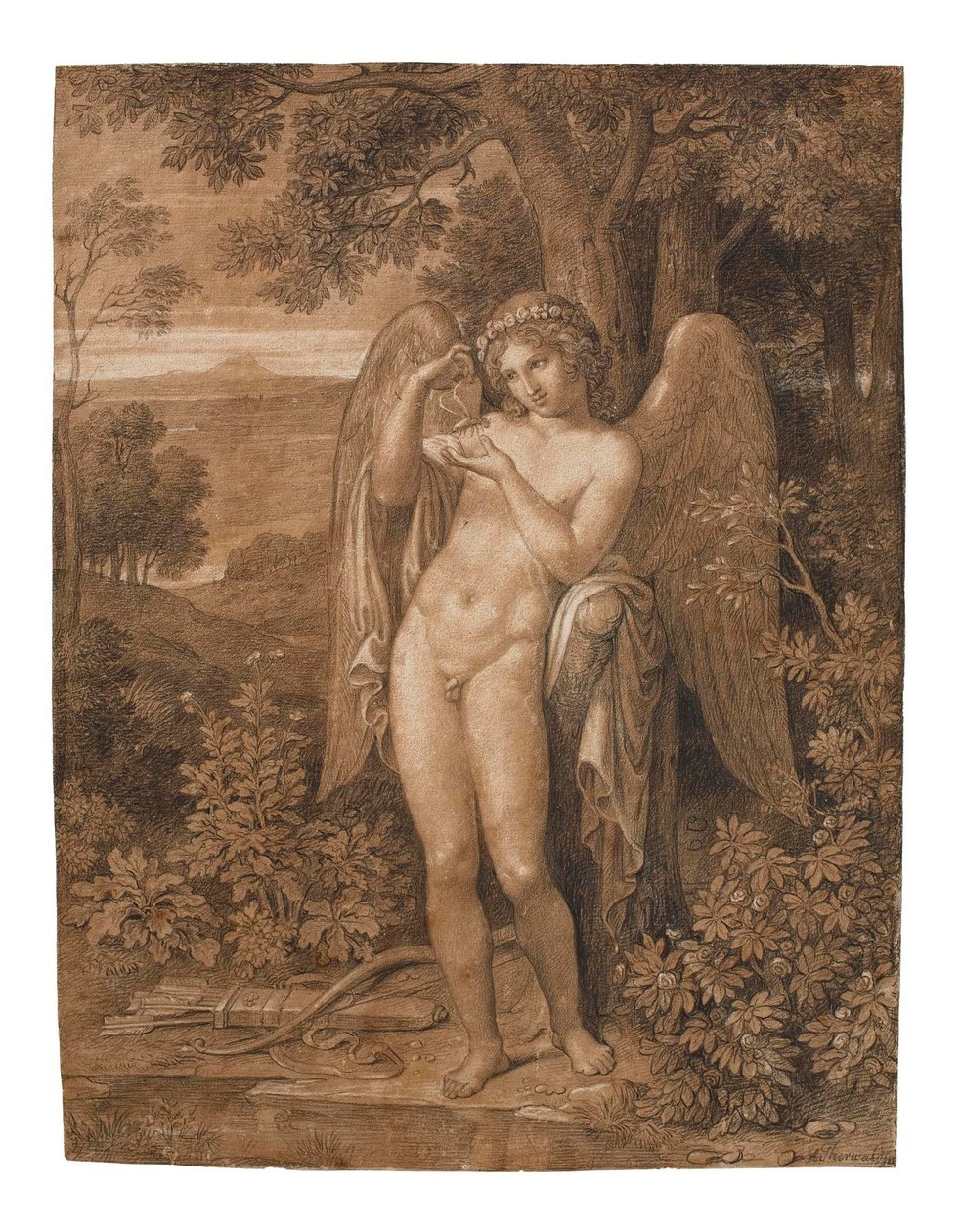 Cupido com uma borboleta de Bertel Thorvaldsen