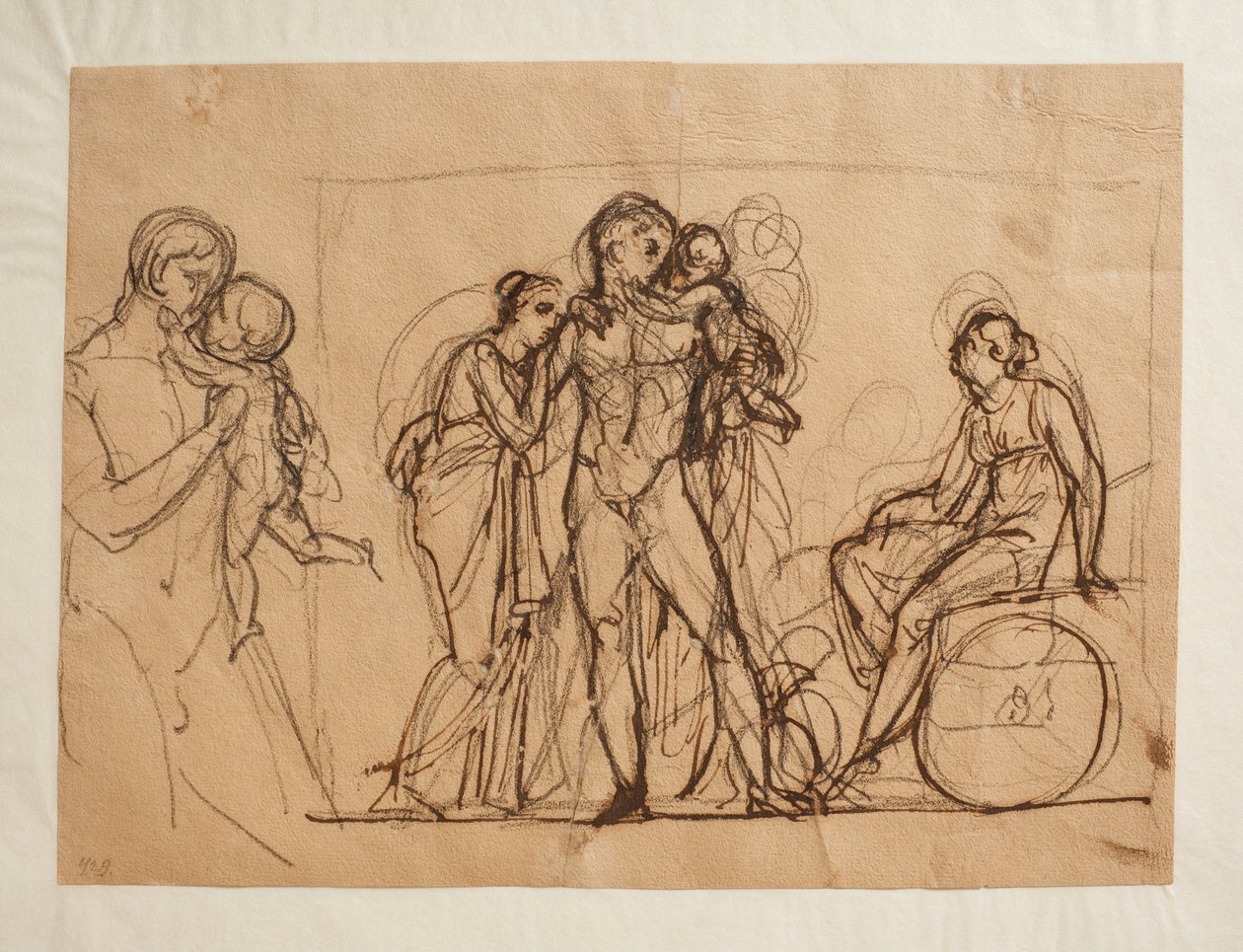 Adeus de Heitor a Andromache e Astyanax de Bertel Thorvaldsen