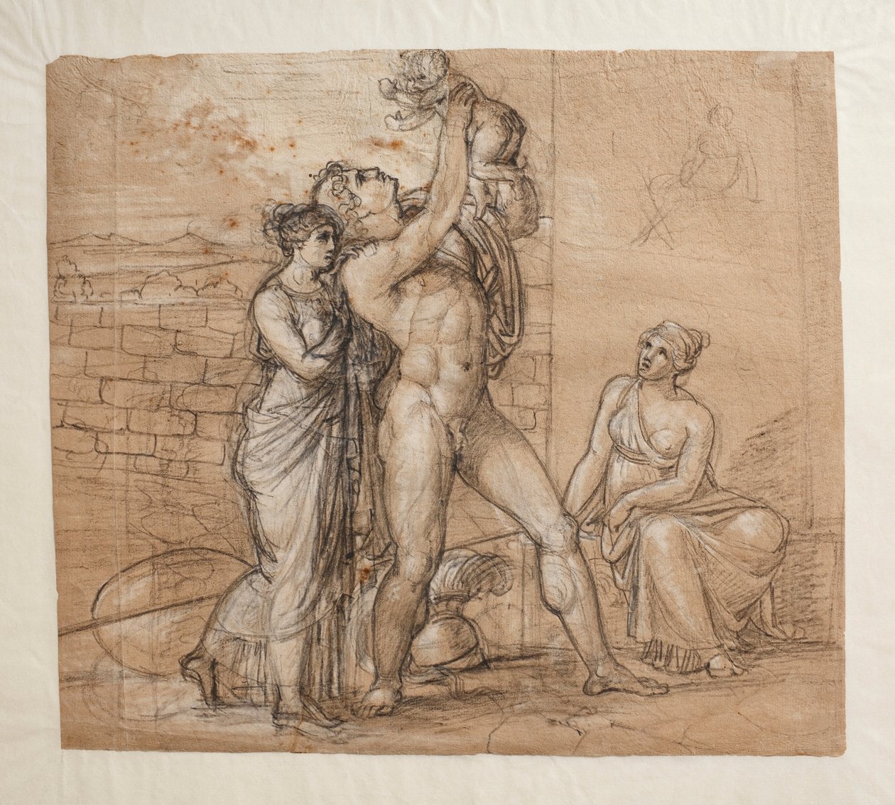 Adeus de Heitor a Andromache e Astyanax de Bertel Thorvaldsen
