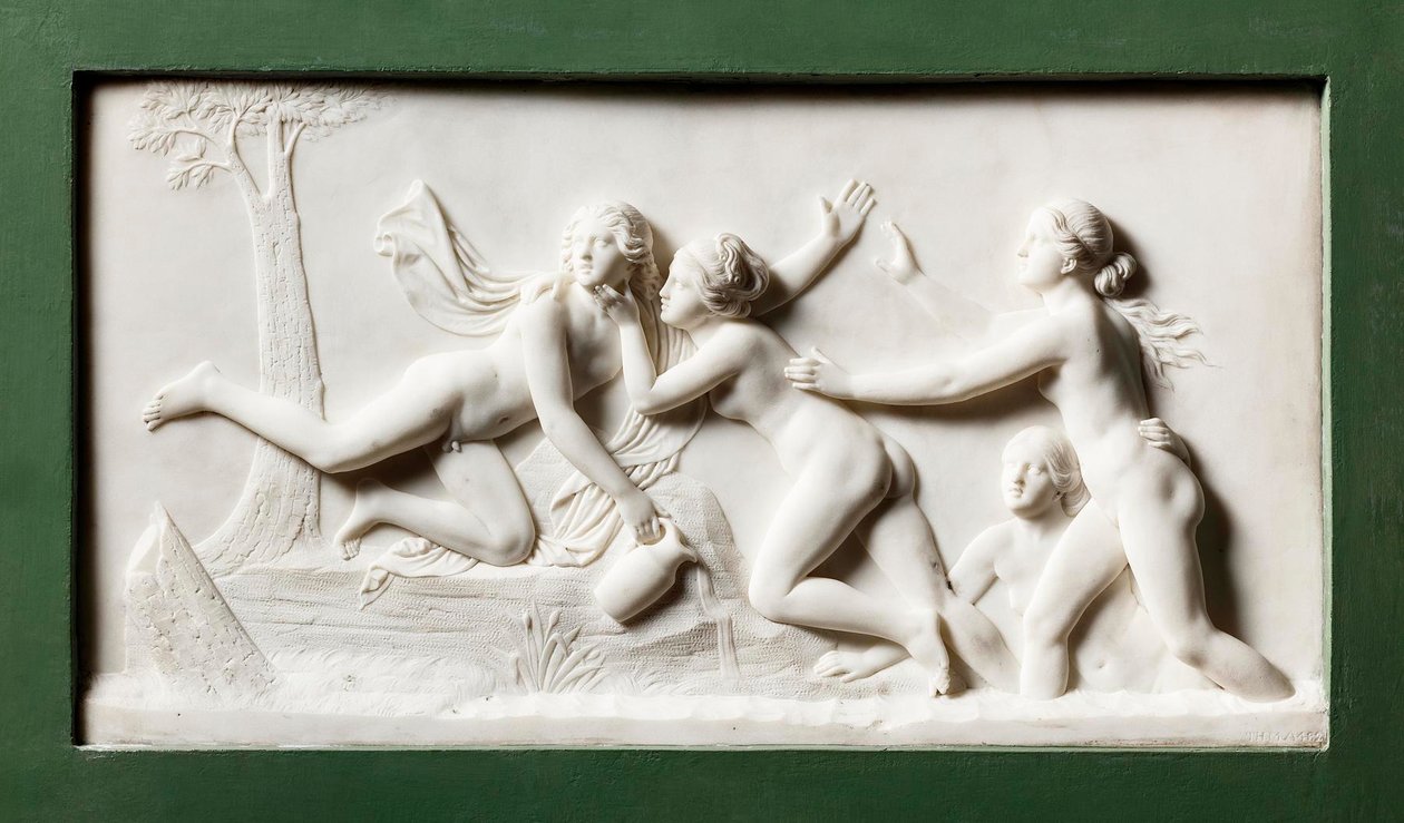 Hilas raptado por ninfas do rio de Bertel Thorvaldsen