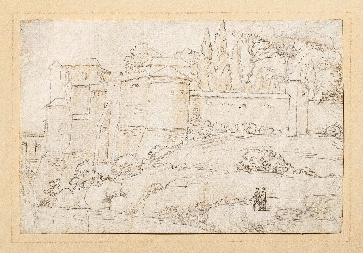Paisagem italiana de Bertel Thorvaldsen