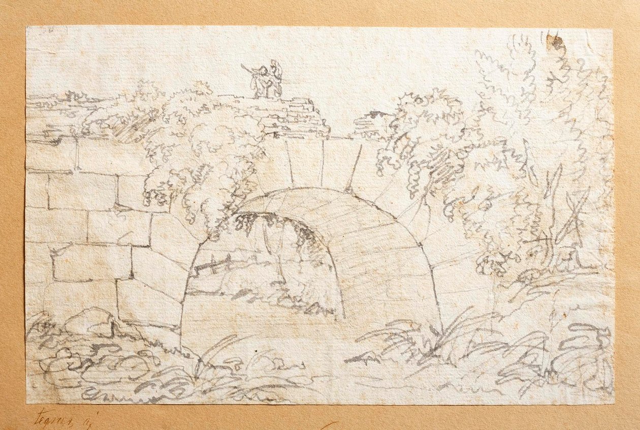 A Ponte de Nono, sobre o rio Marrano, nos arredores de Roma () de Bertel Thorvaldsen