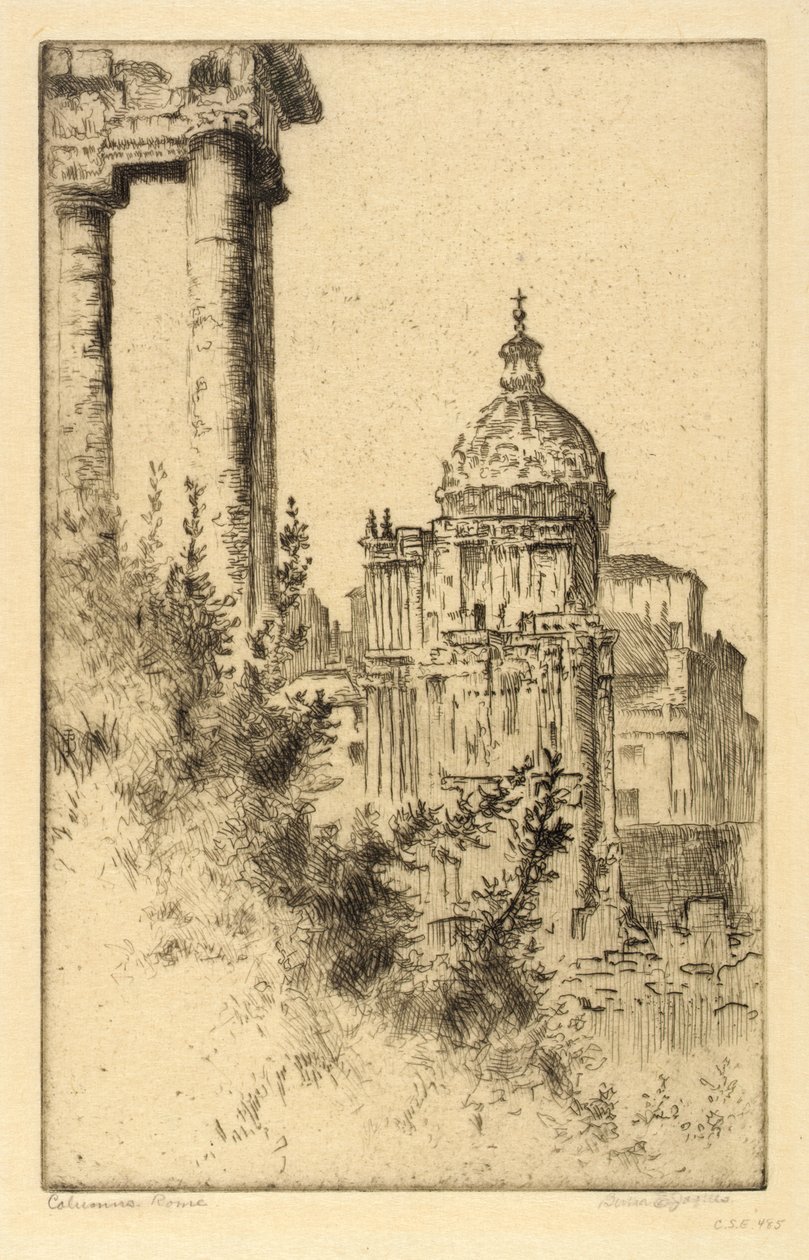 Colunas, Fórum Romano de Bertha E. Jaques