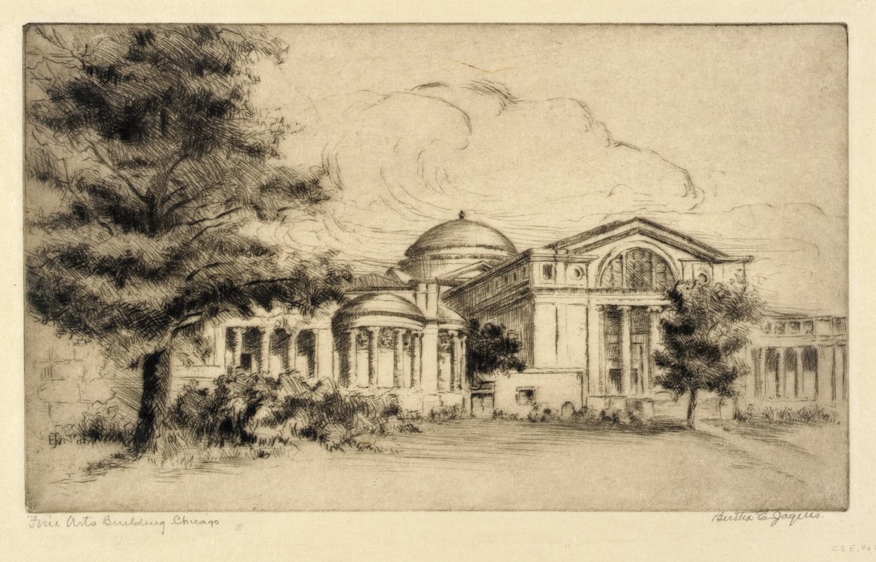 Edifício das Belas Artes, Chicago (Fachada, Oeste) de Bertha E. Jaques