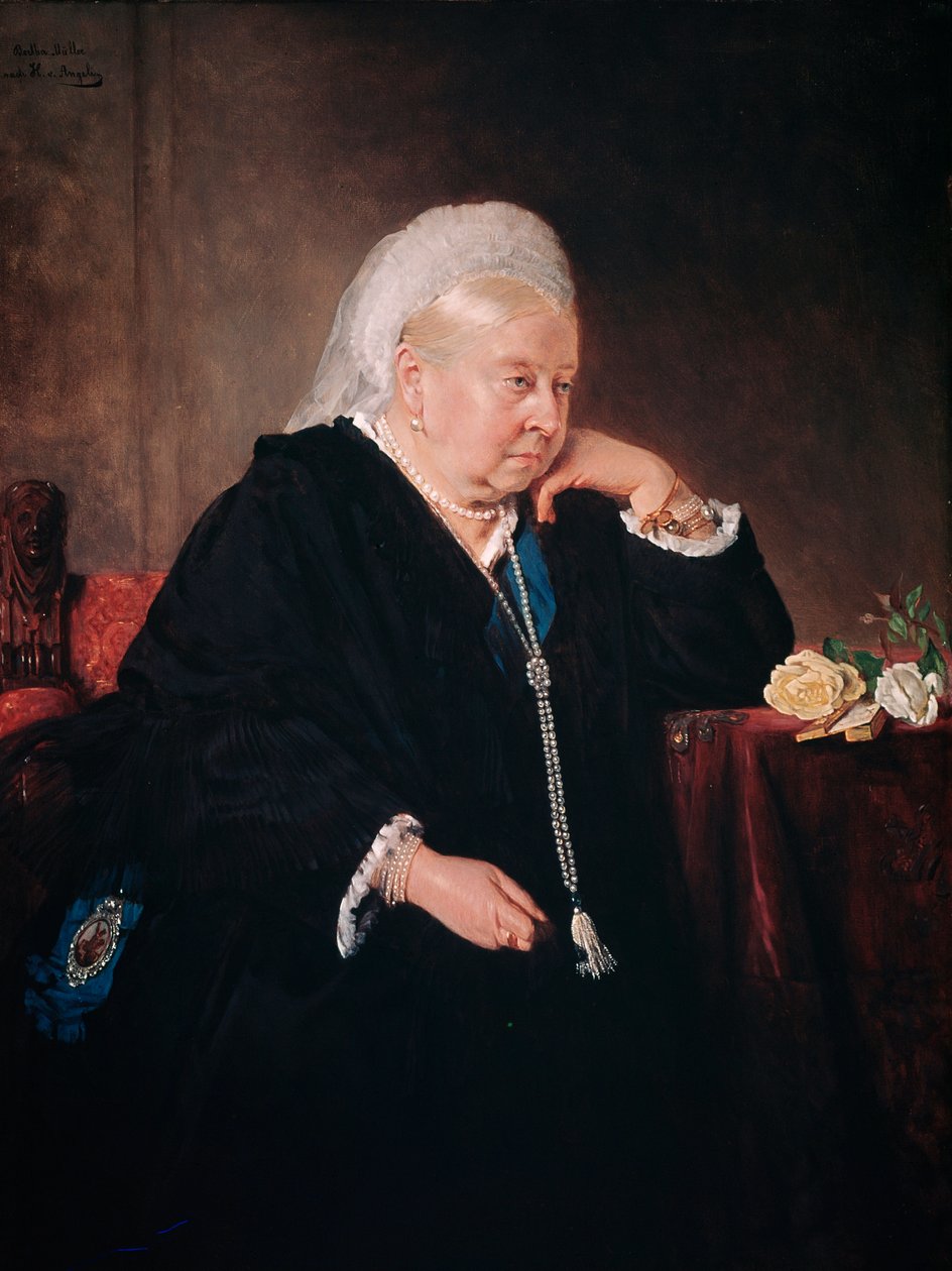 Retrato da Rainha Vitória (Pintura de Bertha Muller
