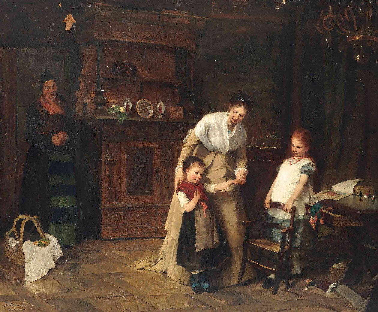 Novos amigos, 1875 de Bertha Wegmann