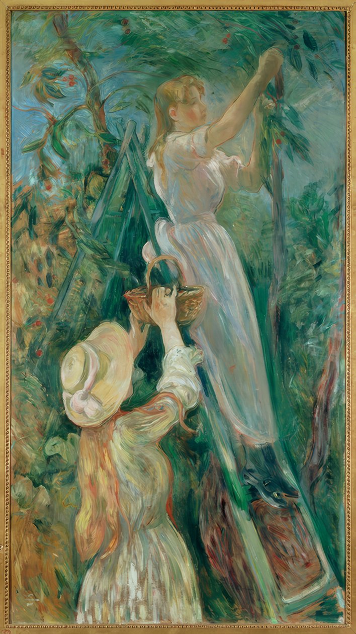 Os catadores de cereja de Berthe Morisot