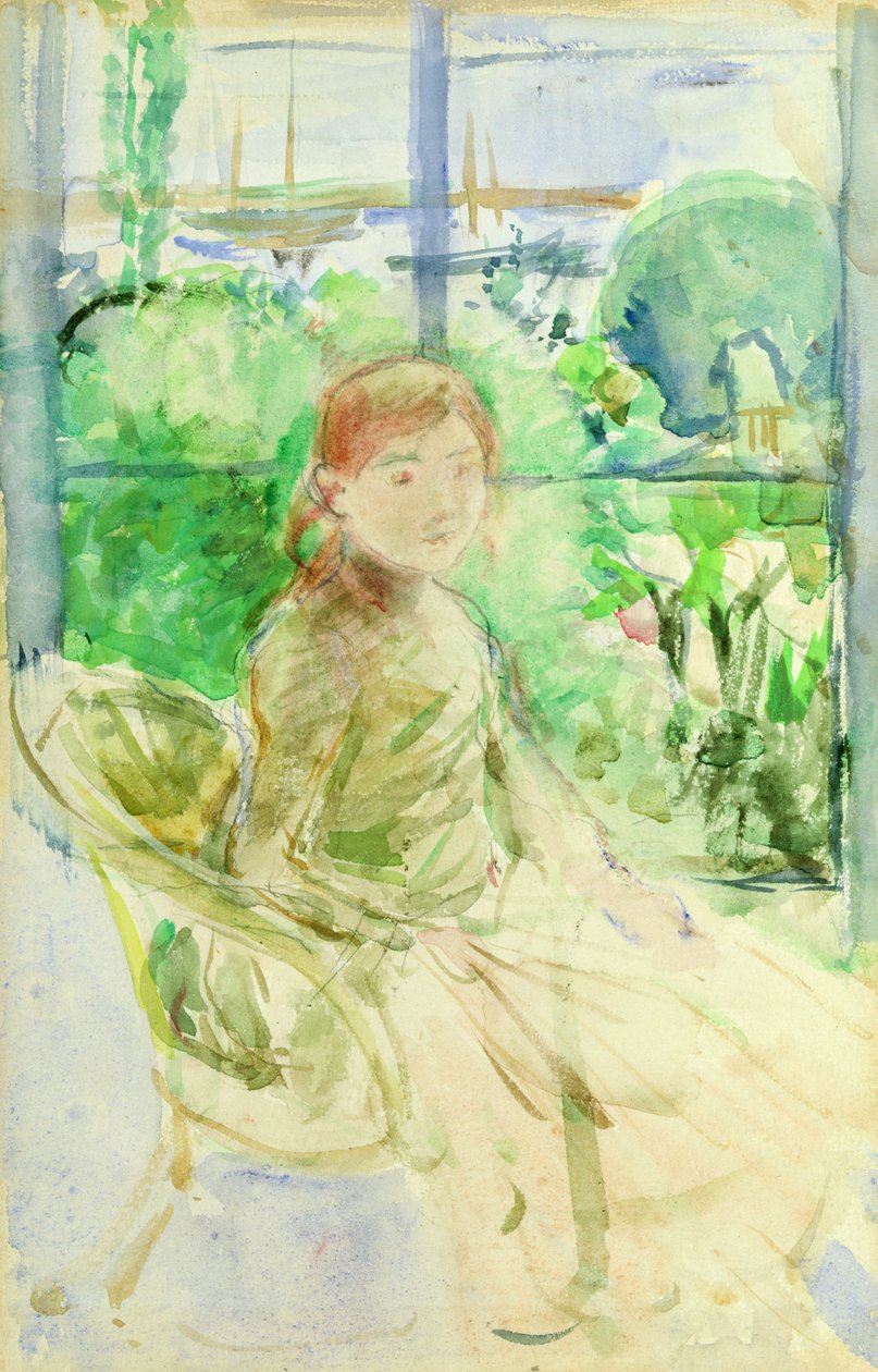 Interior de uma casa de campo, 1886 de Berthe Morisot