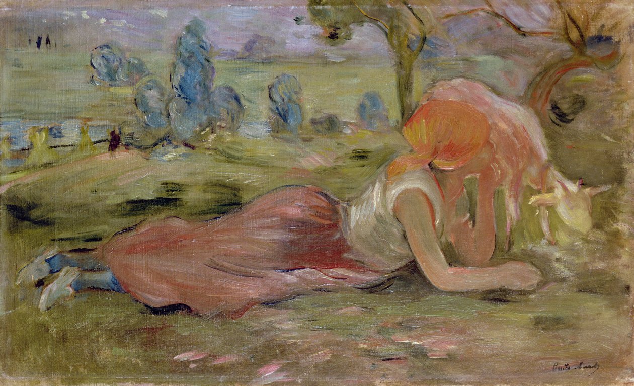 O pastor de cabras, 1891 de Berthe Morisot