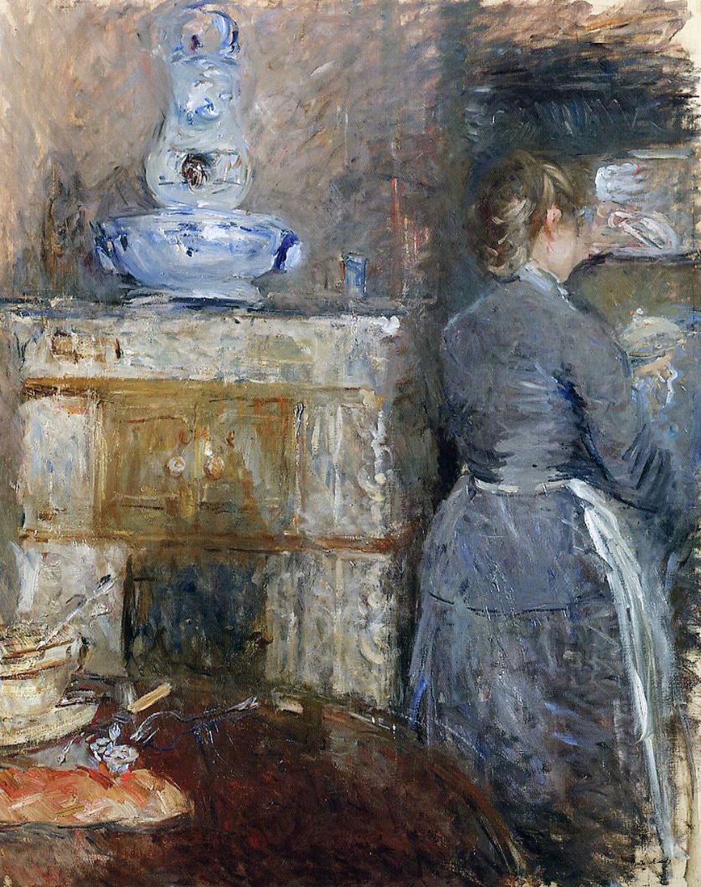Sala de jantar do Rouart, 1880 de Berthe Morisot