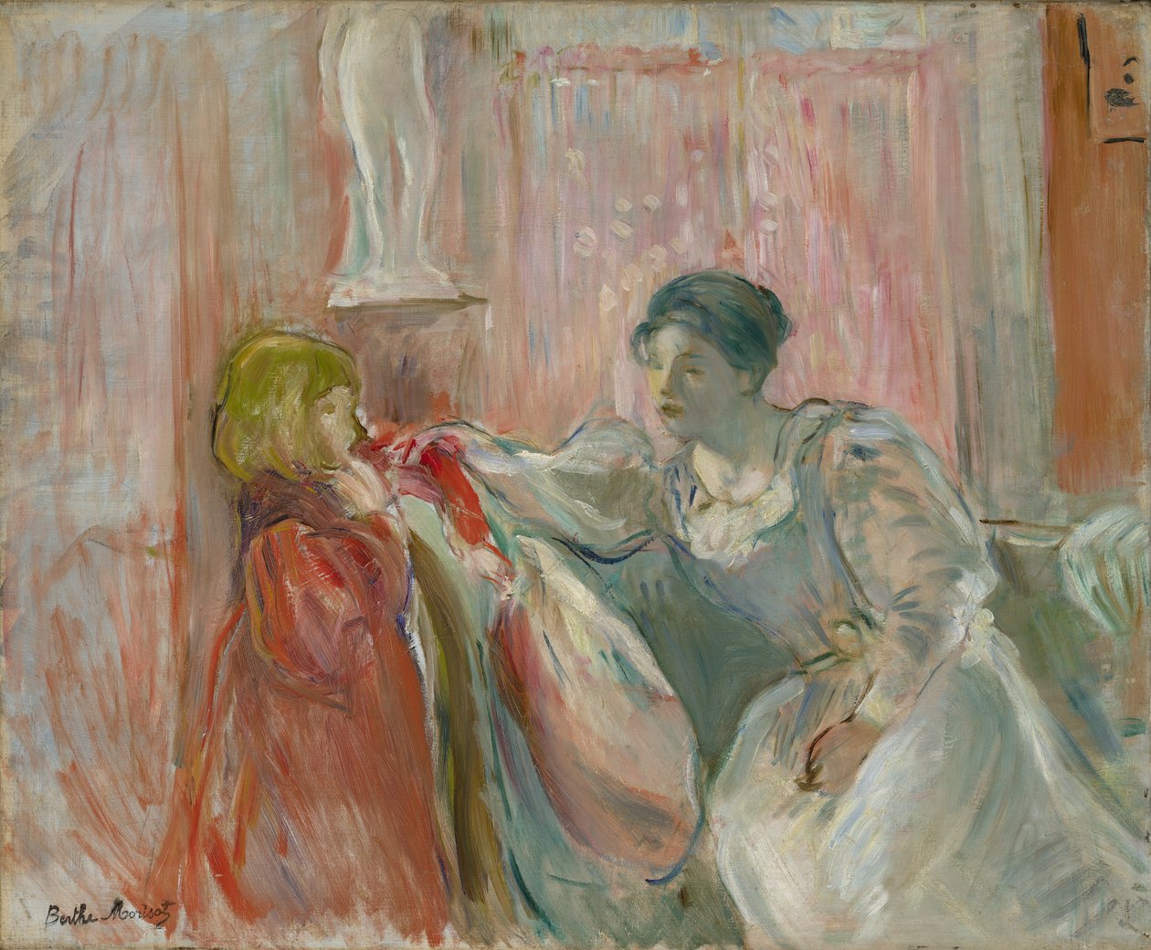 Jovem mulher e criança, 1894 de Berthe Morisot
