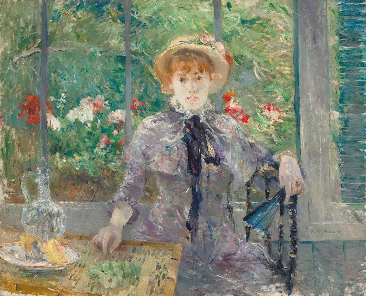 Depois do café da manhã, 1881 de Berthe Morisot