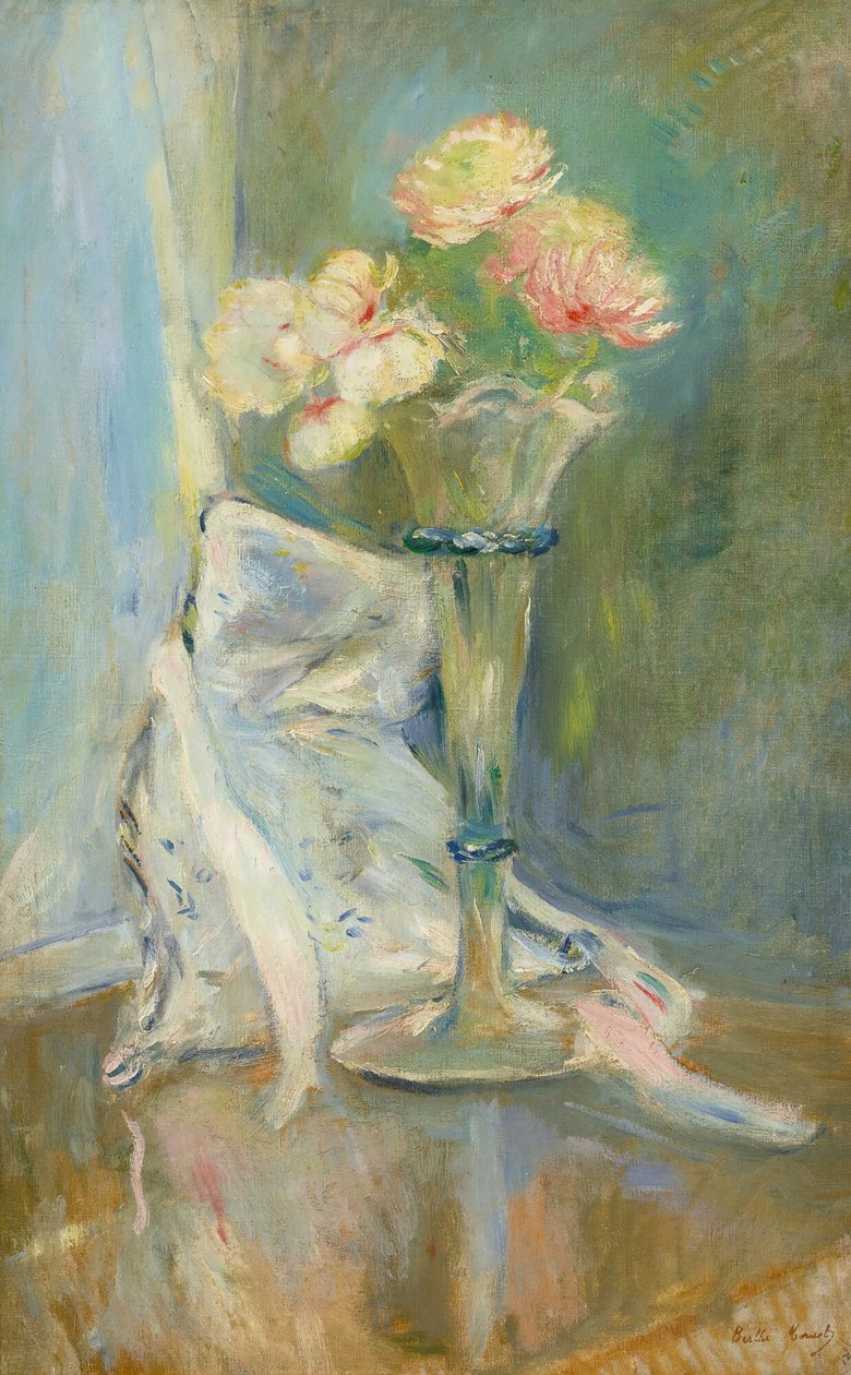 Anêmonas cor-de-rosa, 1891. de Berthe Morisot