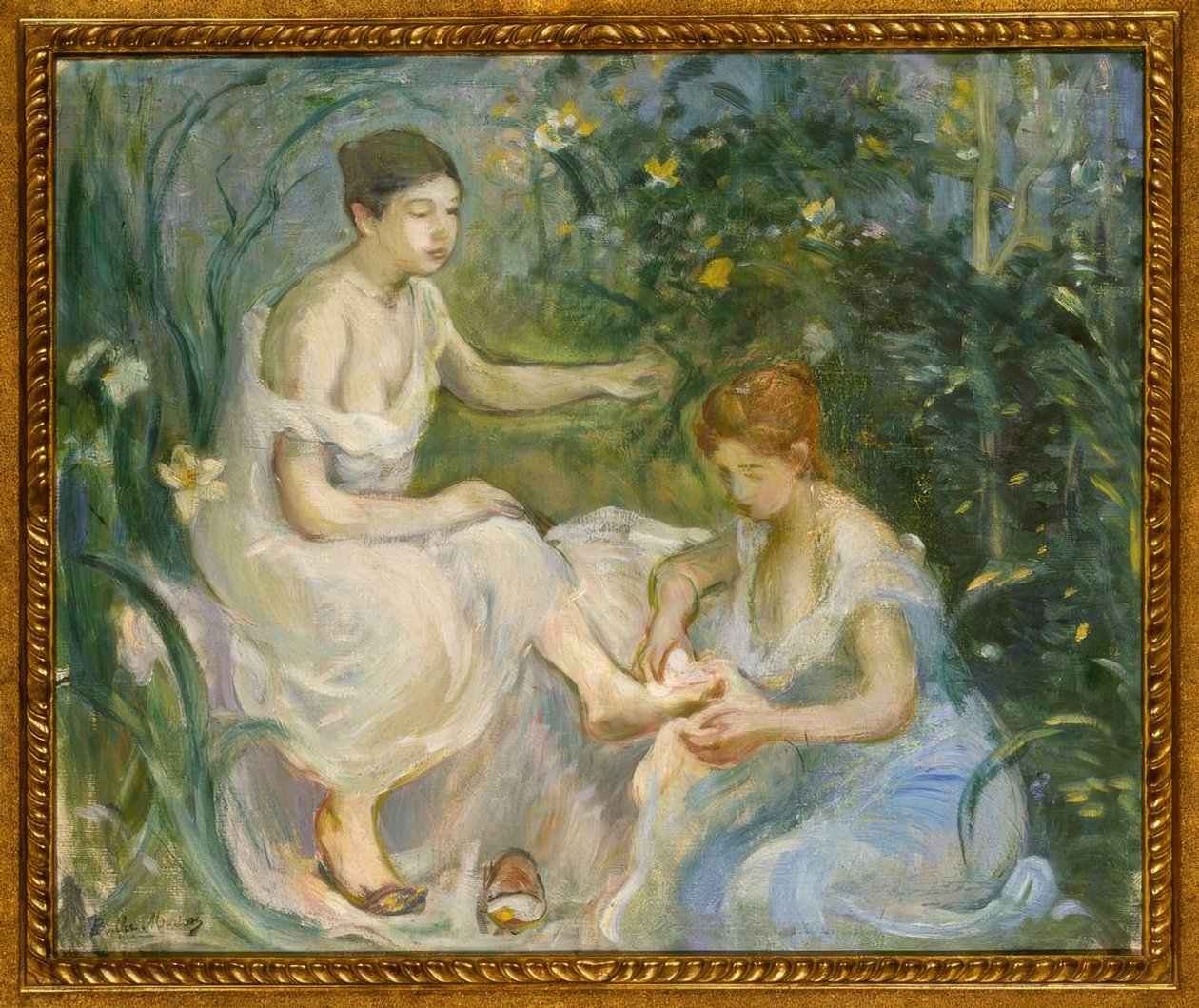 B.Morisot, O Banho - Pintura, 1894 de Berthe Morisot