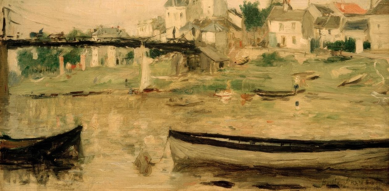 Barcos no Sena de Berthe Morisot
