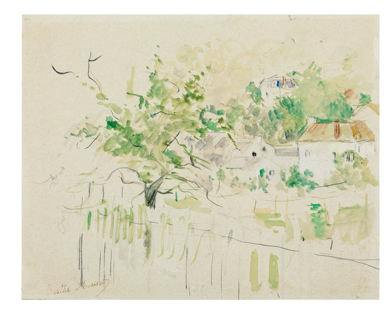 Bougival, 1884 de Berthe Morisot