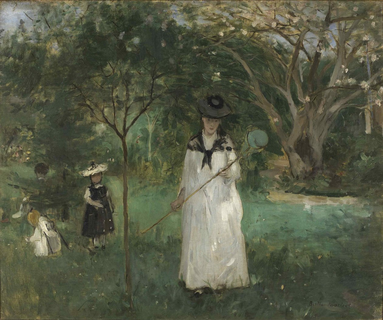 A caça às borboletas, 1874. de Berthe Morisot