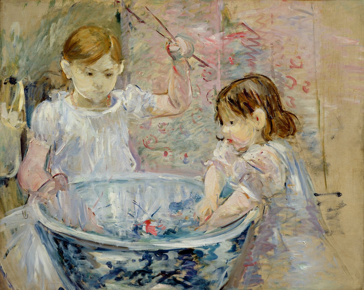 Crianças na Bacia, 1886 de Berthe Morisot