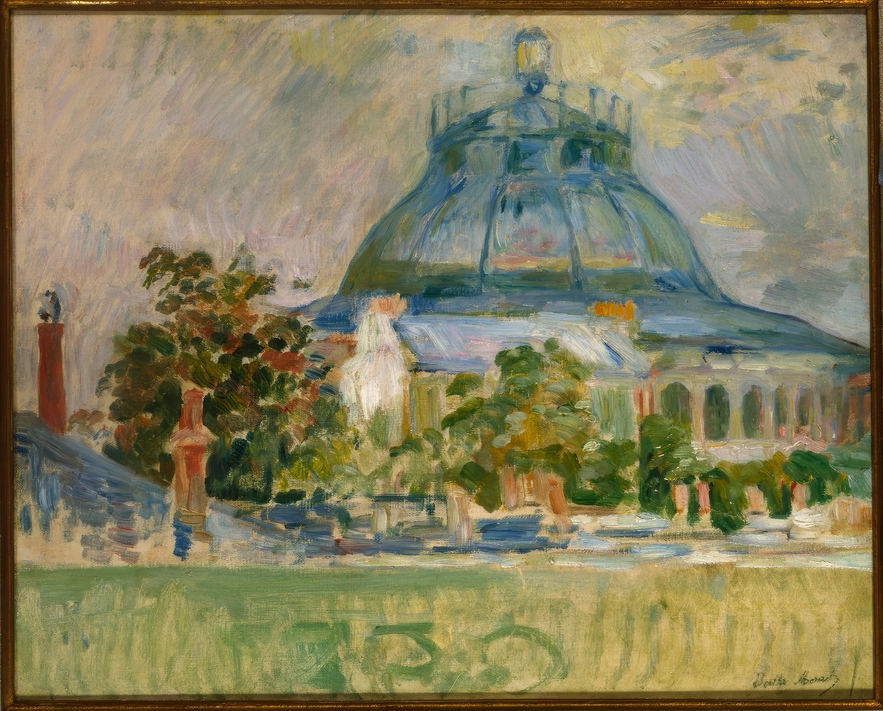 Cúpula da praça de touros na Rua Pergolese de Berthe Morisot