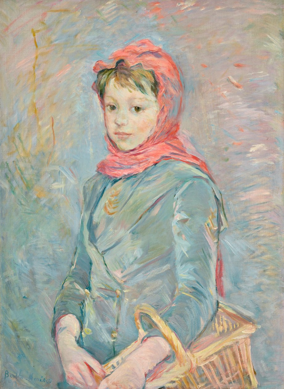 Francês: Fillette portant un panier de Berthe Morisot
