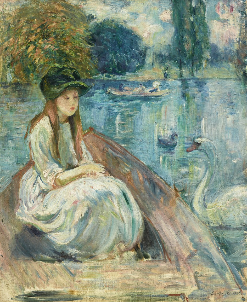 Francês: Jeanne Fourmanoir sur le lac de Berthe Morisot