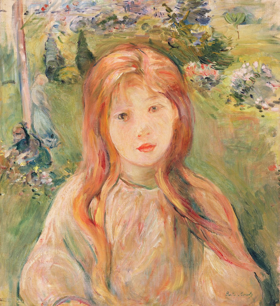 Menina em Mesnil, 1892 de Berthe Morisot