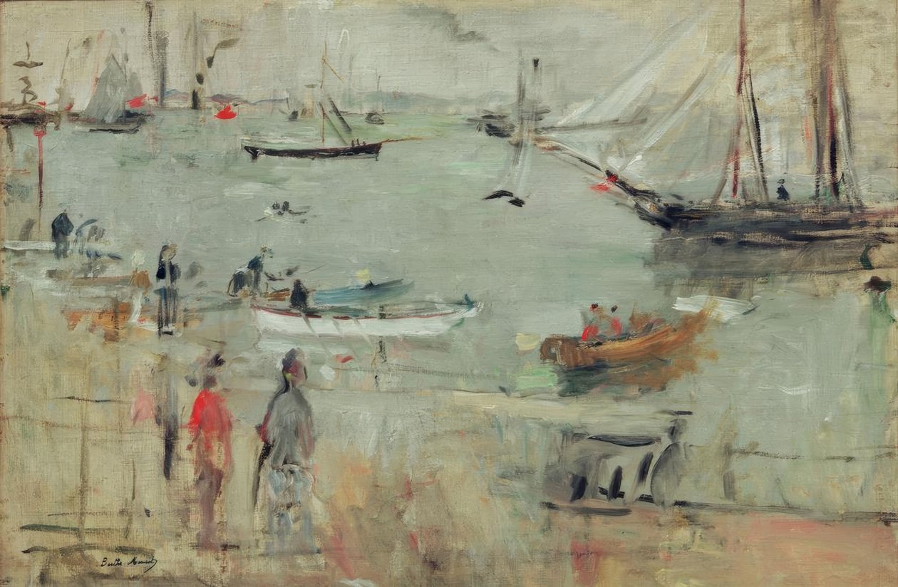 Hafenszene, Ilha de Wight de Berthe Morisot