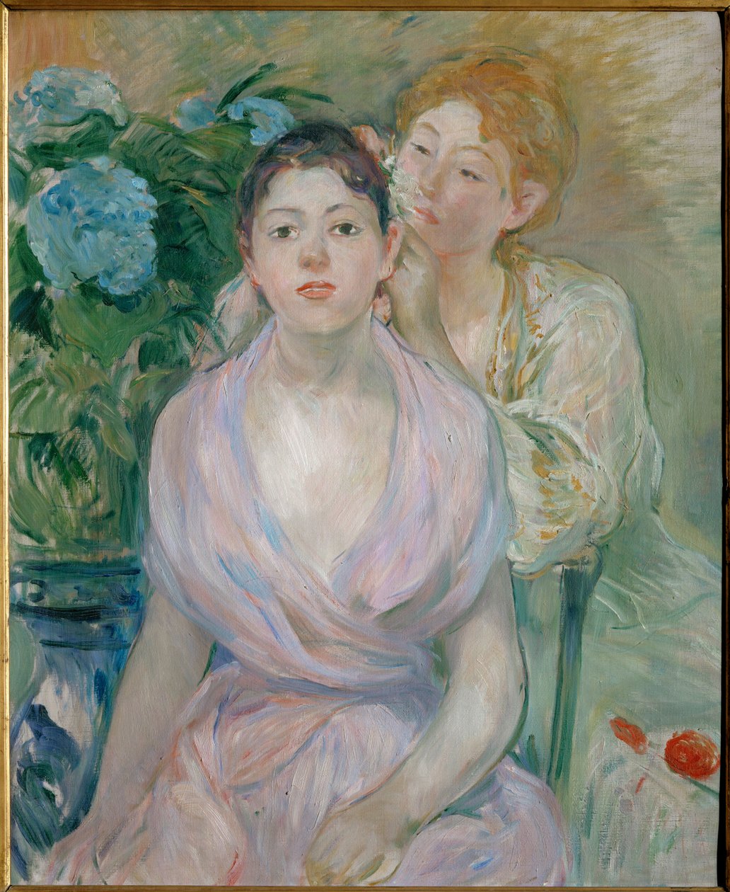 Hortênsia, ou as duas irmãs (pintura sobre tela) de Berthe Morisot