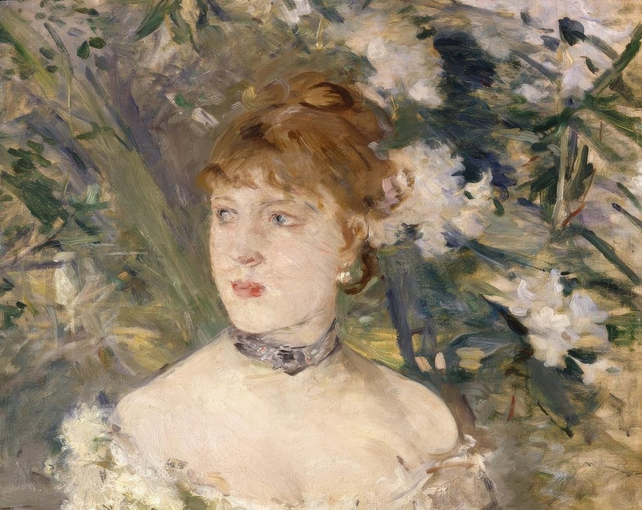 Jovem no salão de baile de Berthe Morisot