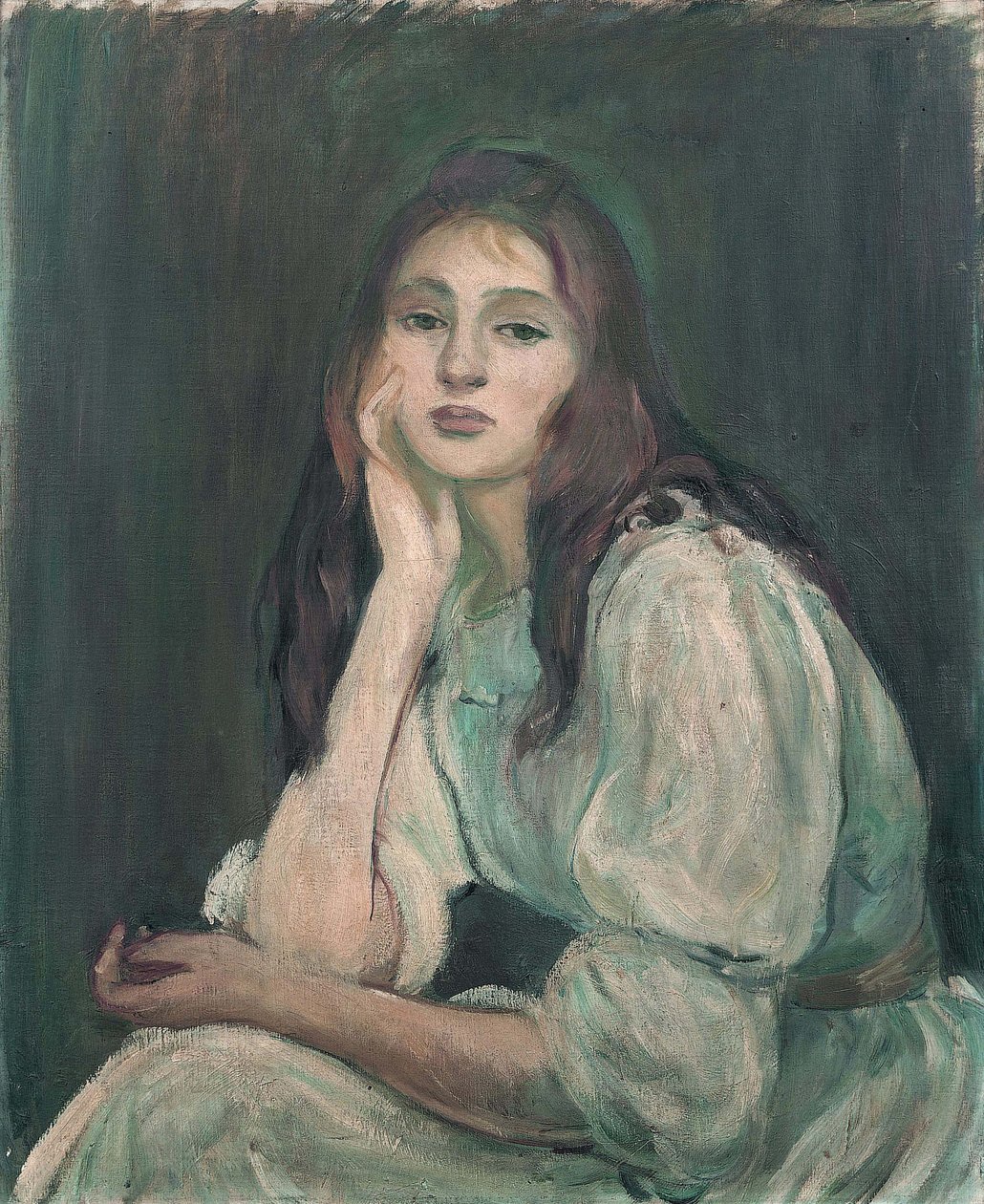 Julie sonhando acordado Julie sonhadora, 1894 de Berthe Morisot