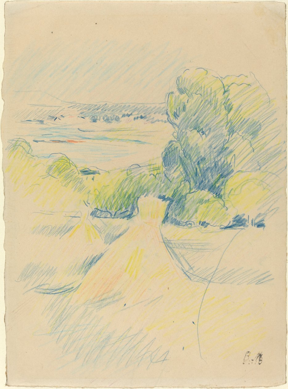 Paisagem, . de Berthe Morisot