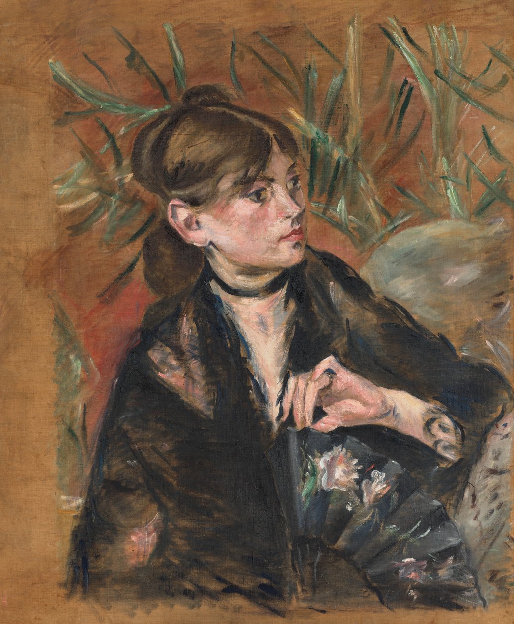 Menina com cabelo louro de Berthe Morisot
