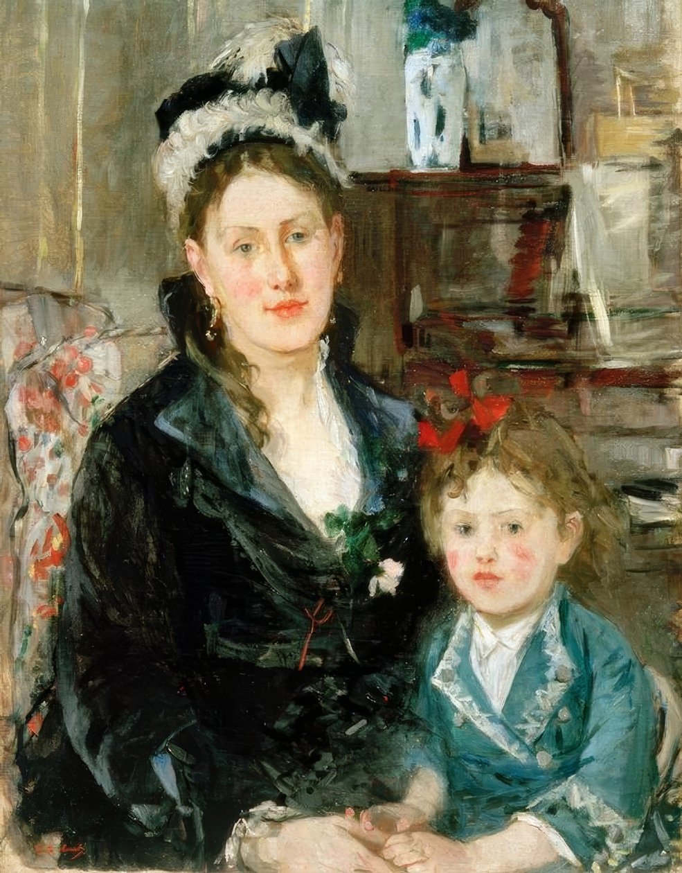 Senhora Boursier e sua filha de Berthe Morisot