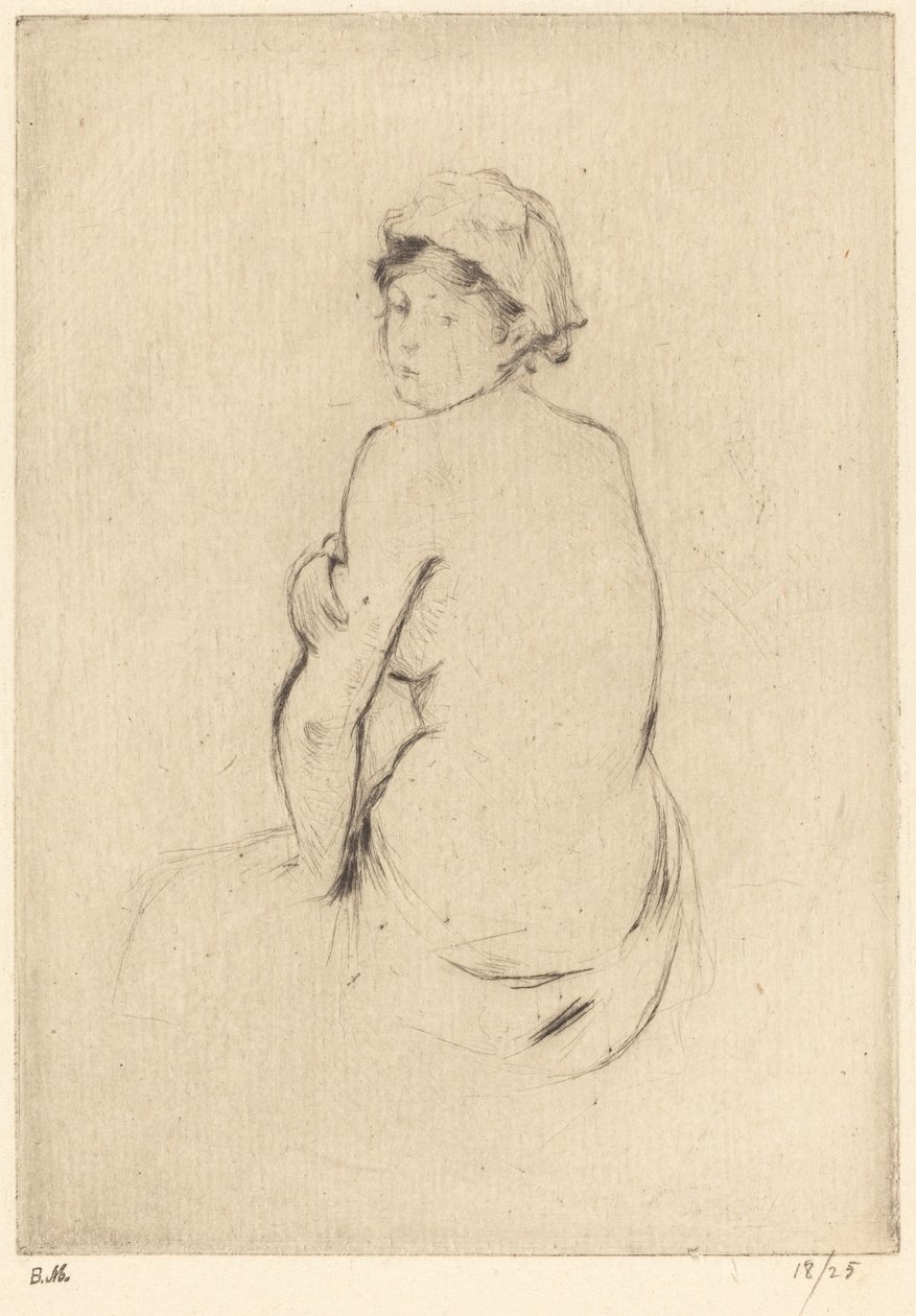 Nu, 18881890. de Berthe Morisot