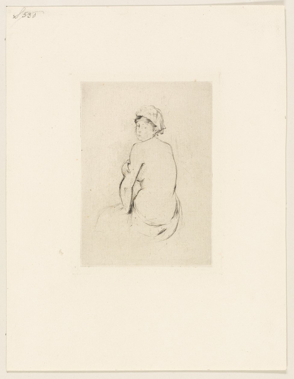 Nu visto por trás de Berthe Morisot