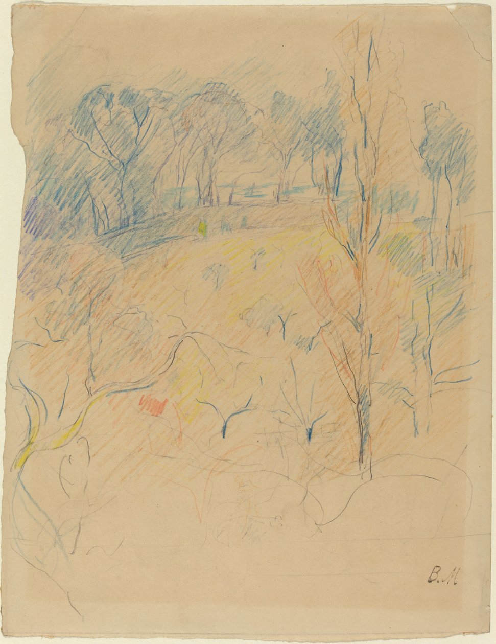 Paisagem de primavera de Berthe Morisot