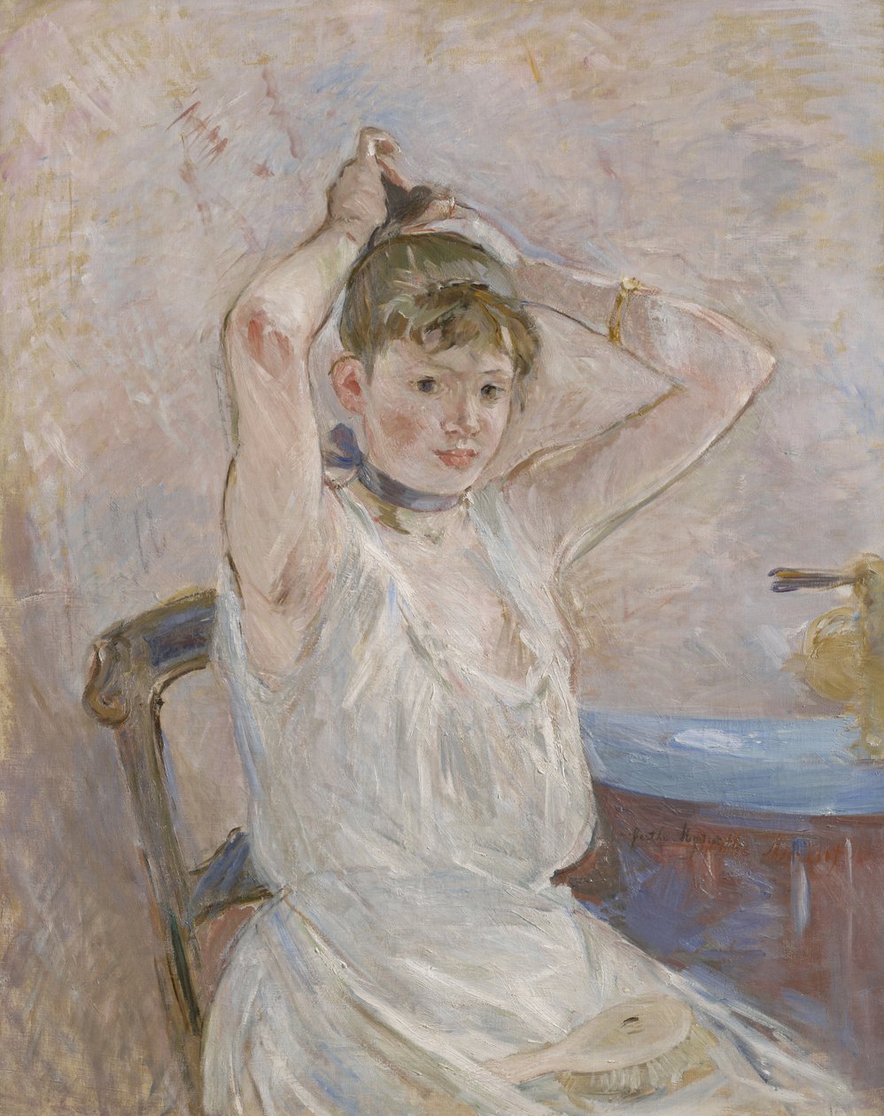 O banho, 1885-86 de Berthe Morisot